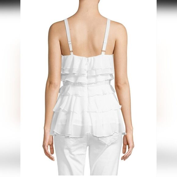 Lilly Pulitzer Olive Top In Resort White Size 8 New - Picture 3 of 11